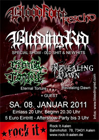 Flyer - Bleeding Red - Bloodforce Feschd