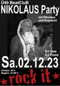 Flyer - Ü 40 BeatCluB Nikolaus-Party