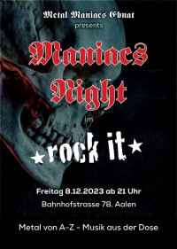 Flyer - Metal Maniacs Party