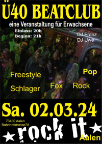 Flyer - Ü40 BeatClub