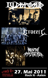 Flyer - Illdisposed + Crocell + Mental Amputation