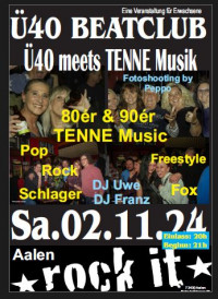 Flyer - Ü40 BeatClub meets TENNE Musik