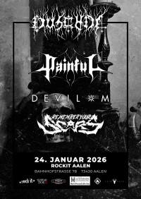 Flyer - Düschda mit Painful und Devil-M